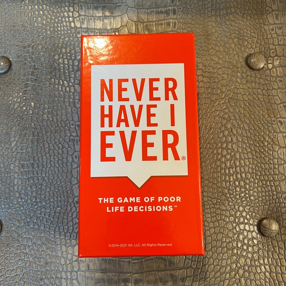 Never Have I Ever Card Game